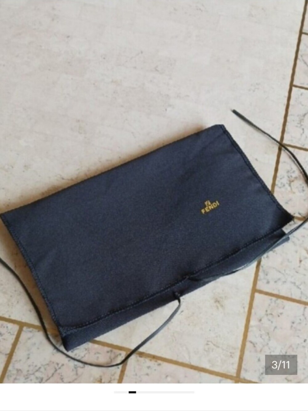 VINTAGE FENDI SOFT accessory/glasses Flap Pouch..New(un-used) Made In Italy